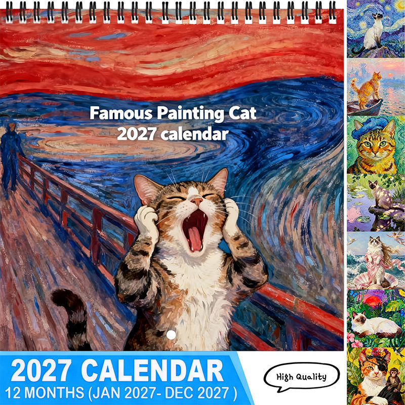 🔥LAST DAY SALE ONLY £6.99!!🔥2027 Funny Cat Meme Calendar