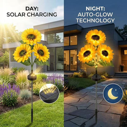 Utilo™ Solar Sunflower Garden Lights