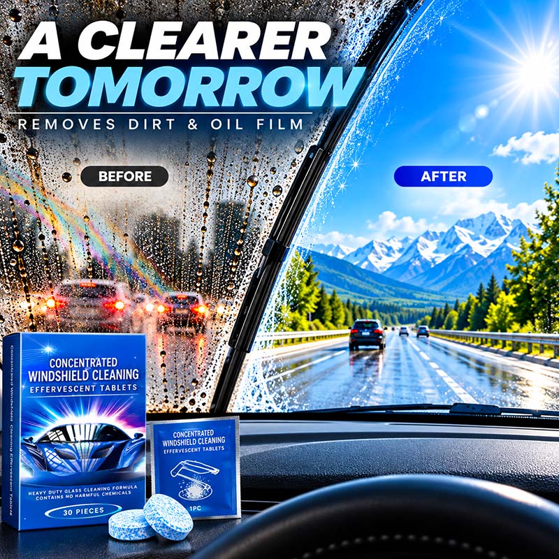 🔥🔥LAST DAY SALE ONLY $0.79!!🔥Car Windshield Cleaning Effervescent Tablets