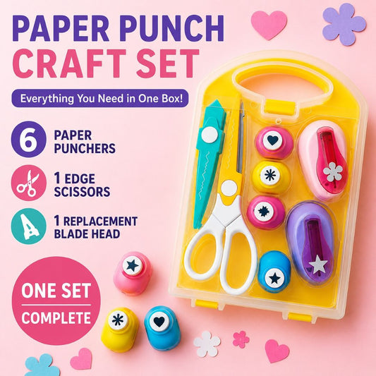 Utilo™ Kids Craft Paper Punch Set
