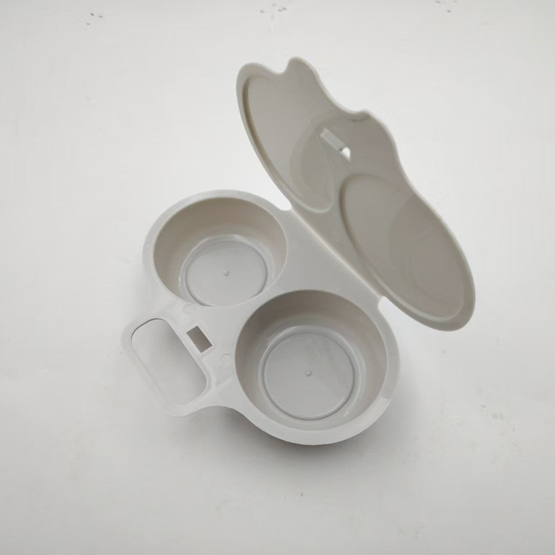Microwave Egg Poacher ! Dual‑cavity, non‑stick & easy clean. Healthier than frying – stock up & save! 🏠✅ (offer)