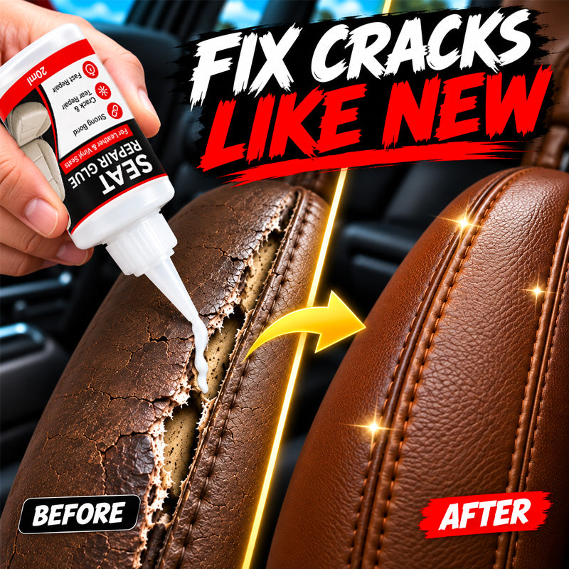 🚗50% OFF NOW! Quick Dry Car Seat Leather Repair Glue‑ Precision Nozzle Vinyl & Leather Adhesive, Permanent Bond Repair Glue for Car Seats, Sofas & Leather Furnitures