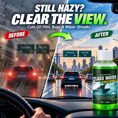 🥳2026 HOT SALE🥳💞50K+ SOLD! 💧✨ 50% OFF! Glass Concentrate – 10ml makes 1L, cuts bugs & grime, streak-free. 1 bottle = 50L.! 🚗💪