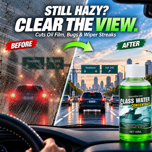 🥳2026 HOT SALE🥳💞50K+ SOLD! 💧✨ 50% OFF! Glass Concentrate – 10ml makes 1L, cuts bugs & grime, streak-free. 1 bottle = 50L.! 🚗💪