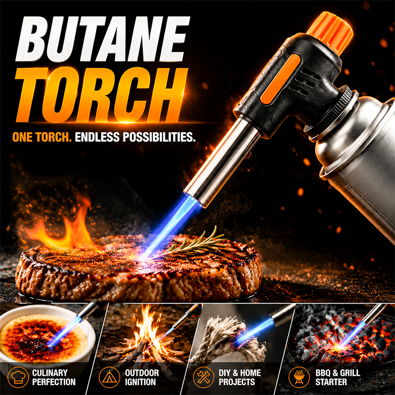 🔥LAST DAY SALE - 50% OFF🔥Portable Multi-Function Butane Torch (offer)