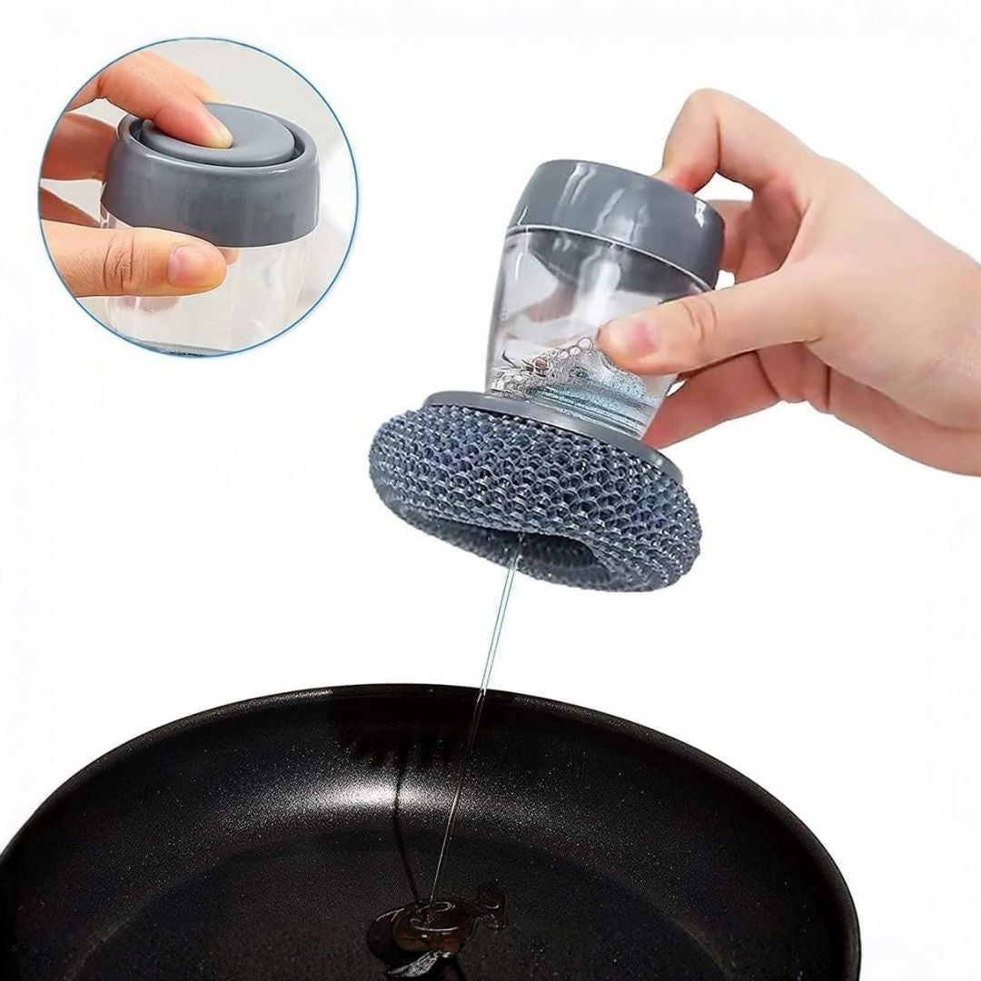 🔥50% OFF! 2 in 1 Soap Dispensing Palm Brush — Clean Dishes Without Dirty Hands ✨