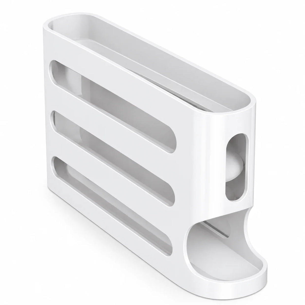 Convenient Rolling Egg Holder | Maximize Fridge Space ✨
