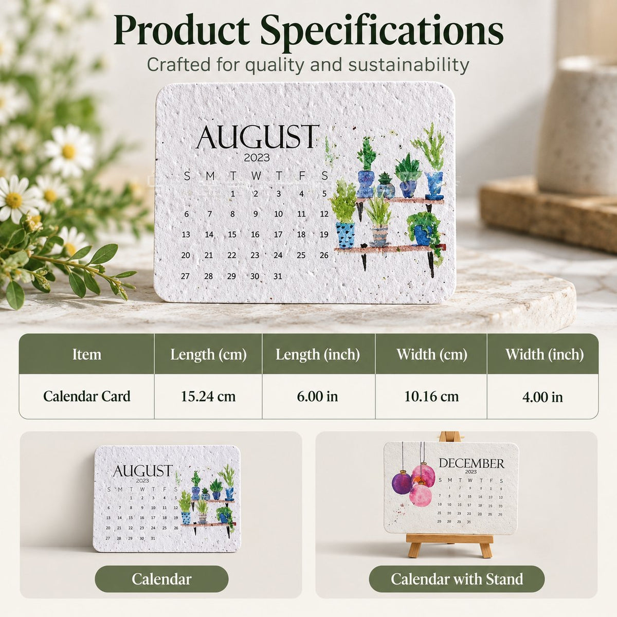🌱 2027 Plantable Calendar – Use It. Plant It. Watch It Grow.☀（offer）