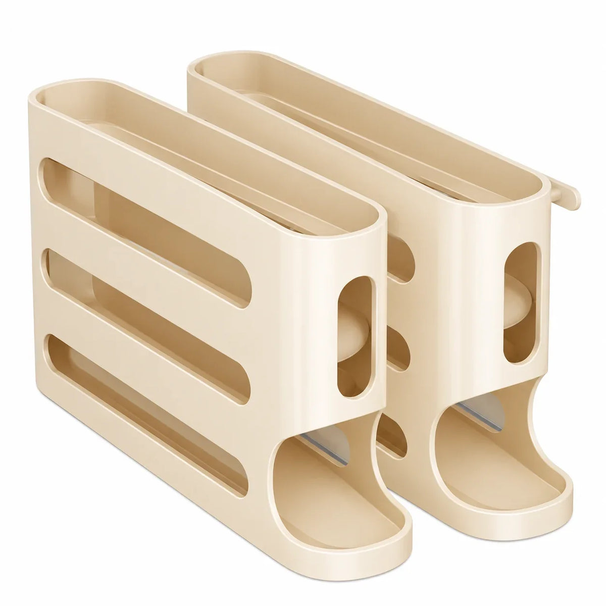 Convenient Rolling Egg Holder | Maximize Fridge Space ✨