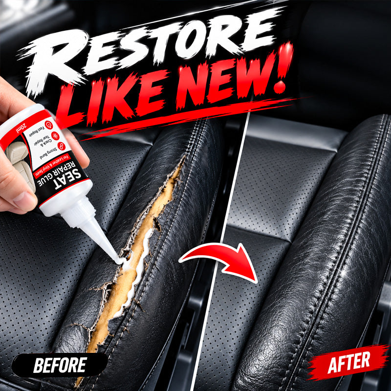 🚗50% OFF NOW! Quick Dry Car Seat Leather Repair Glue‑ Precision Nozzle Vinyl & Leather Adhesive, Permanent Bond Repair Glue for Car Seats, Sofas & Leather Furnitures