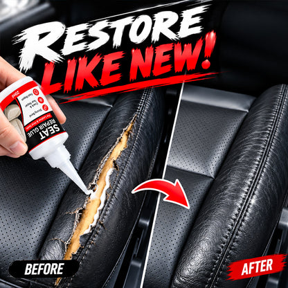 🚗50% OFF NOW! Quick Dry Car Seat Leather Repair Glue‑ Precision Nozzle Vinyl & Leather Adhesive, Permanent Bond Repair Glue for Car Seats, Sofas & Leather Furnitures