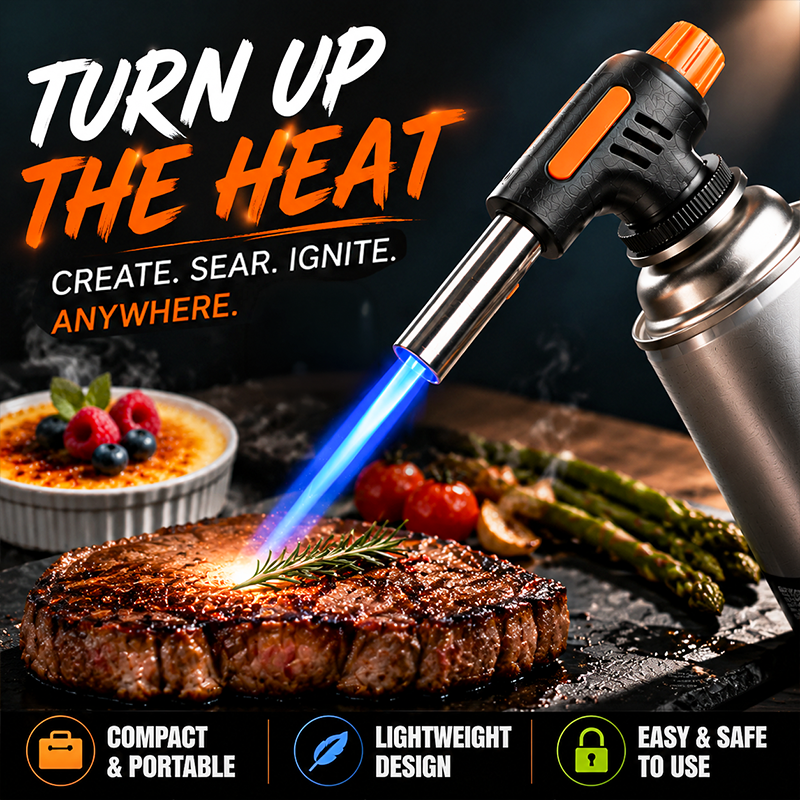 🔥LAST DAY SALE - 50% OFF🔥Portable Multi-Function Butane Torch (offer)