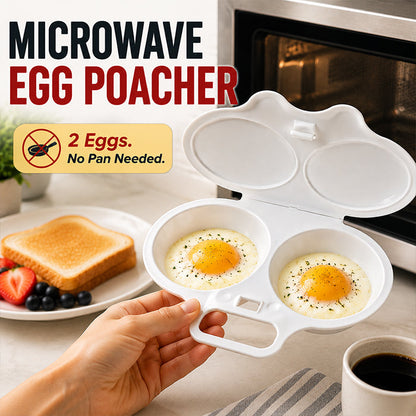 🥳2026 HOT SALE🥳💞50K+ SOLD! 🥗🎁 Utilo™ 50% OFF + BUY 2 GET 1 FREE! Dual Microwave Egg Cooker ! Dual‑cavity, non‑stick & easy clean. Healthier than frying – stock up & save! 🏠✅