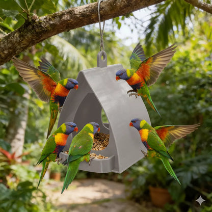📢 55% off ⏰ Hanging bird feeder with roof – Easy observation, protected food & durable design! 🐦🌧️ (Offer)