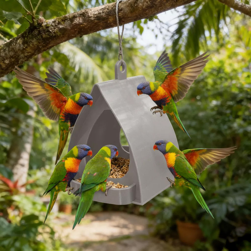 📢 55% off ⏰ Hanging bird feeder with roof – Easy observation, protected food & durable design! 🐦🌧️