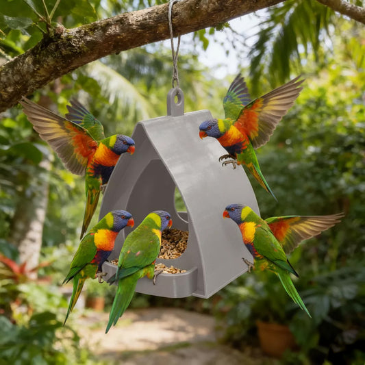 📢 55% off ⏰ Hanging bird feeder with roof – Easy observation, protected food & durable design! 🐦🌧️