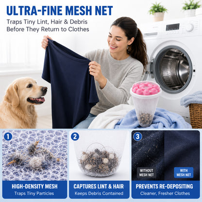 Reusable Washing Machine Lint & Pet Hair Catcher