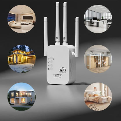 🥳2026 HOT SALE🥳💞50K+ SOLD!🚀📶 Dead Zones? Gone for Good! 1200Mbps WiFi Extender – Covers 10,000 sq.ft & 50 Devices. 🏡✨ (Offer)