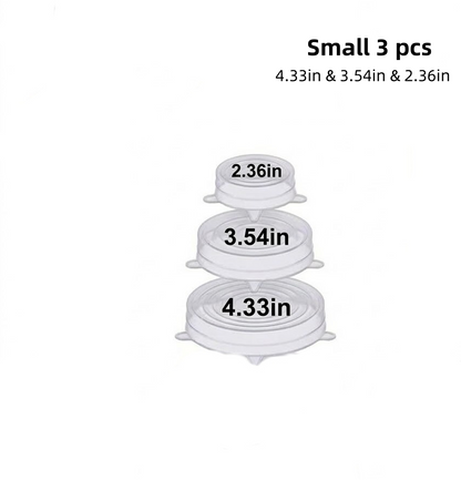 Utilo™ Silicone Stretch Lids Reuseable Microwave Safe Flexible Covers (offer)