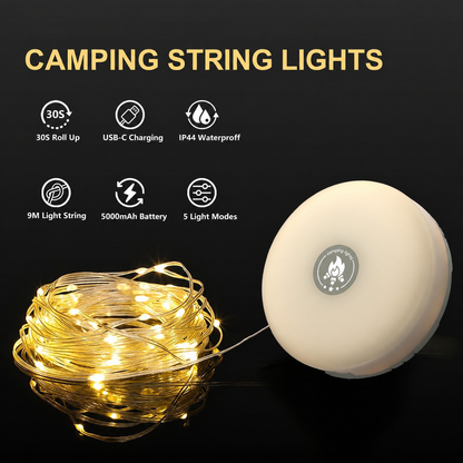 🥳 2026 HOT SALE 🥳 💕 50% OFF! Waterproof Portable Camping Light – Stay Bright During Camping, Power Outages & Outdoor Nights (Offer)