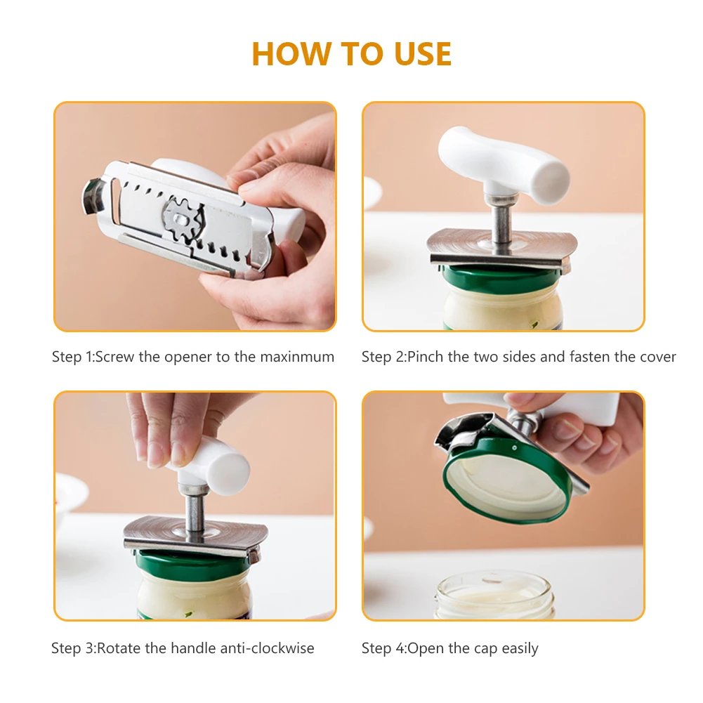 📢📢Last Day-50% OFF!!⏰ Utilo™ Stainless Steel Jar Opener & Bottle Lid Remover