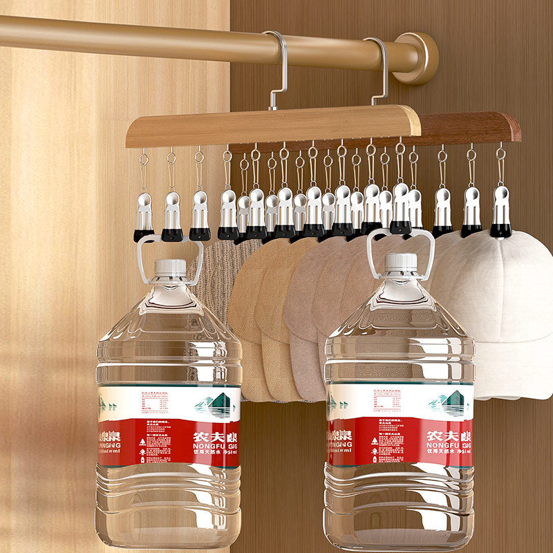 Wooden Hat Hanger Closet Organizer