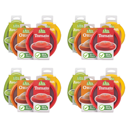 Utilo™ 🍅 Silicone stretch pods 🥑 Keep Your Fruits & Veggies Fresh with These Stretch Pods!