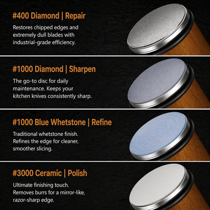 Simply use this to make your knives as sharp as new! Even beginners can achieve professional-level sharpness in just one minute. The angle-fixing magnet ensures zero mistakes. (Offer)