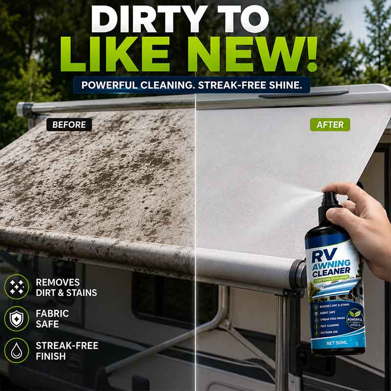 🔥  50ML Awning Cleaner SprayPowerful RV Awning Cleaner Spray (offer)