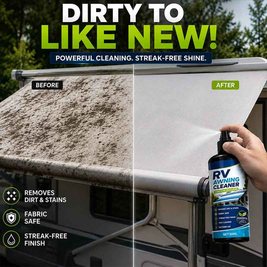🔥 Deep Clean Dirt, Mold & Weather Stains 50ML Awning Cleaner SprayPowerful RV Awning Cleaner Spray