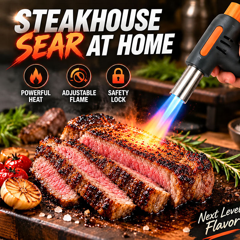 🔥LAST DAY SALE - 50% OFF🔥High-Power Culinary Torch – Steakhouse Sear at Home