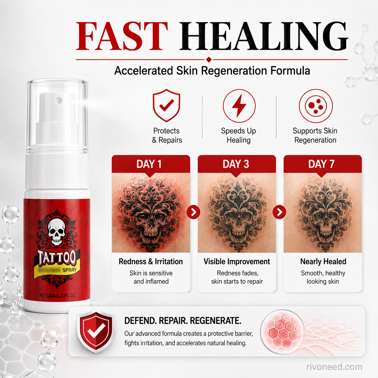 🎨 50% OFF | Tattoo Aftercare Moisturizing Spray 💧 Hydrating Mist for Vibrant & Healthy Ink (Offer)