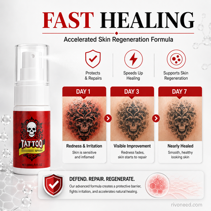 🎨 50% OFF | Tattoo Aftercare Moisturizing Spray 💧 Hydrating Mist for Vibrant & Healthy Ink (Offer)