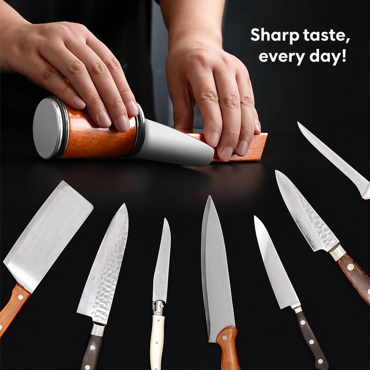Keep Your Knives "Factory Sharp" Forever with Pro-Grade Rolling Discs(Offer)