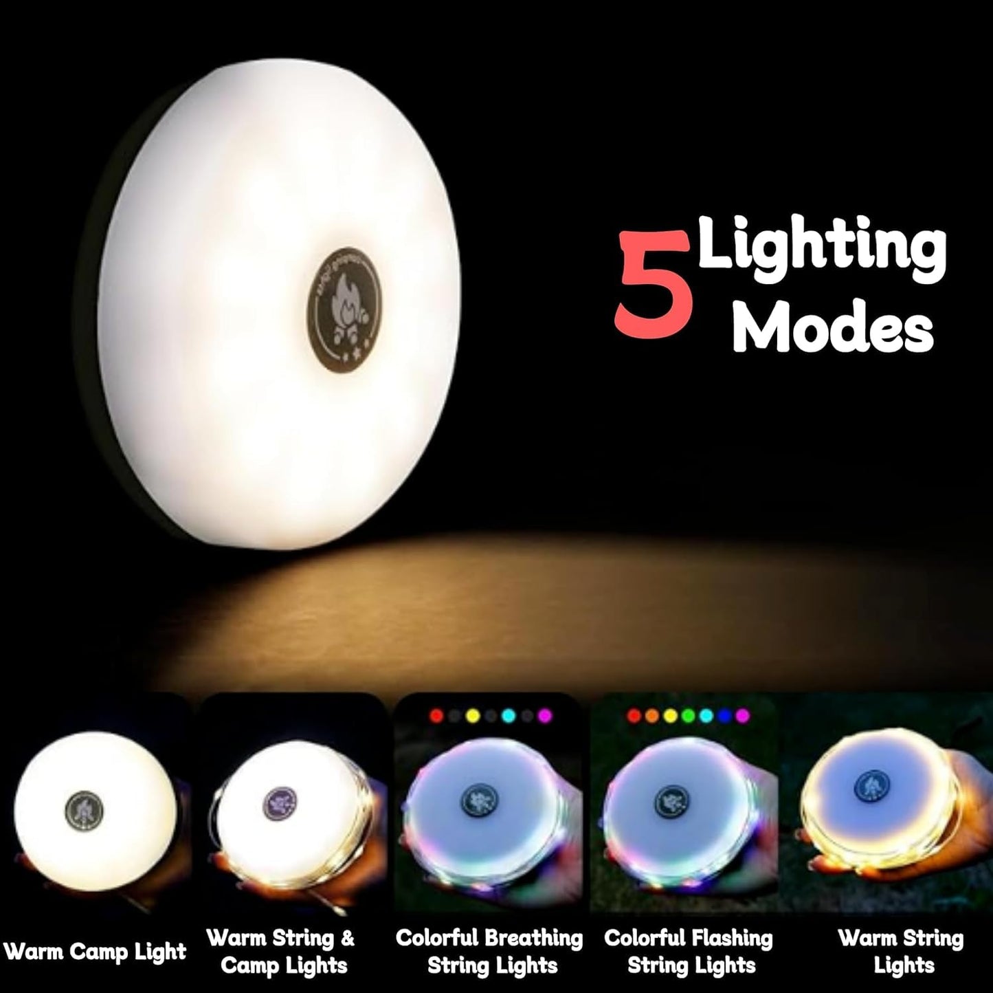 🥳 2026 HOT SALE 🥳 💕 50% OFF! Waterproof Portable Camping Light – Stay Bright During Camping, Power Outages & Outdoor Nights (Offer)