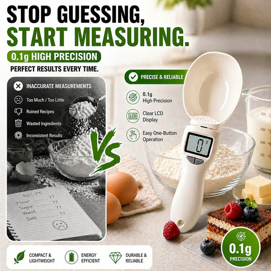 Utilo™ Digital Kitchen Scale 500g - Precision 0.1g for Baking & Coffee