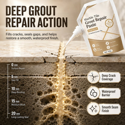 🔥🎁 NEW: 50% OFF 🔥Beige Marble Tile Grout Repair Paste