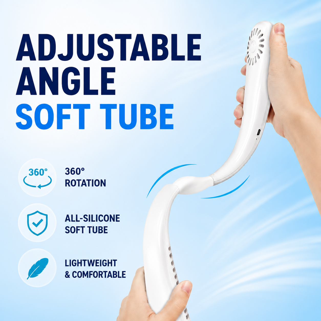Utilo™ 🥳 HOT SALE 🥳 50K+ SOLD! 🍃 Neck Air Conditioner Fan – Quiet, Hands-Free Cooling💧