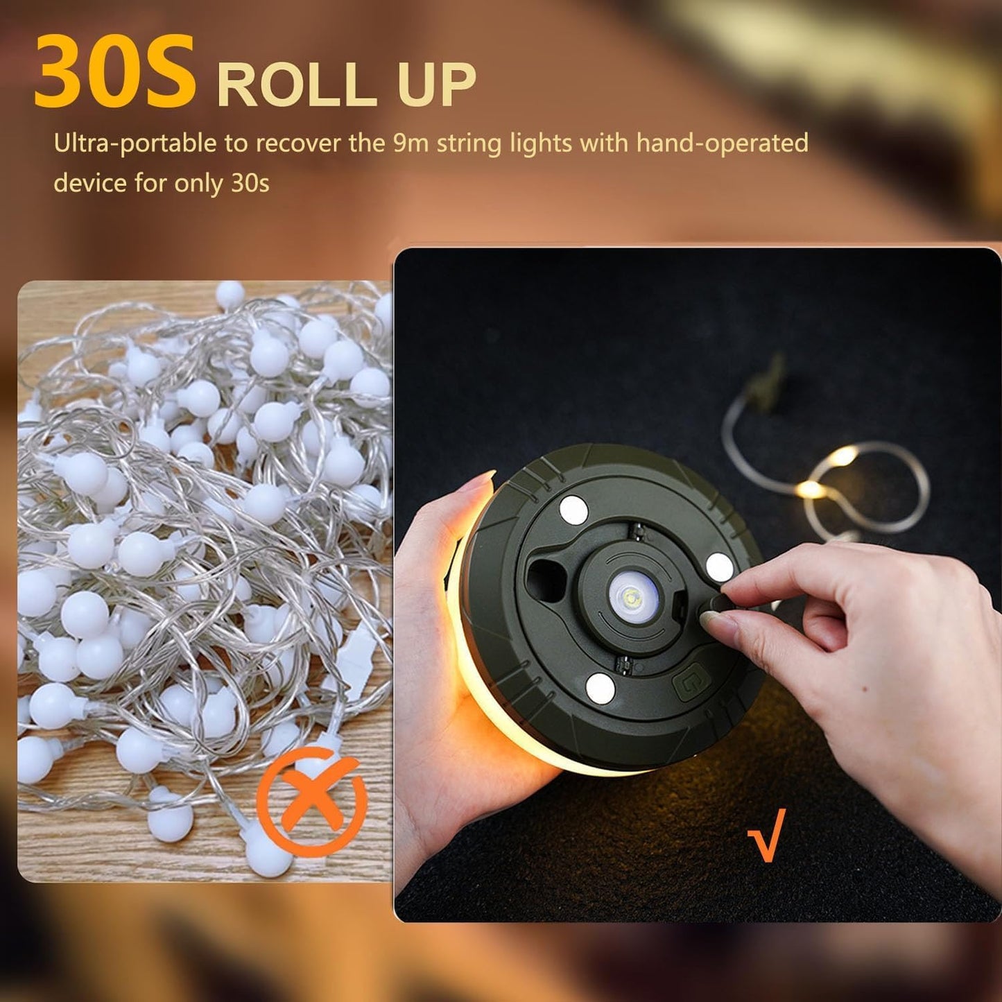 🥳 2026 HOT SALE 🥳 💕 50% OFF! Waterproof Portable Camping Light – Stay Bright During Camping, Power Outages & Outdoor Nights (Offer)