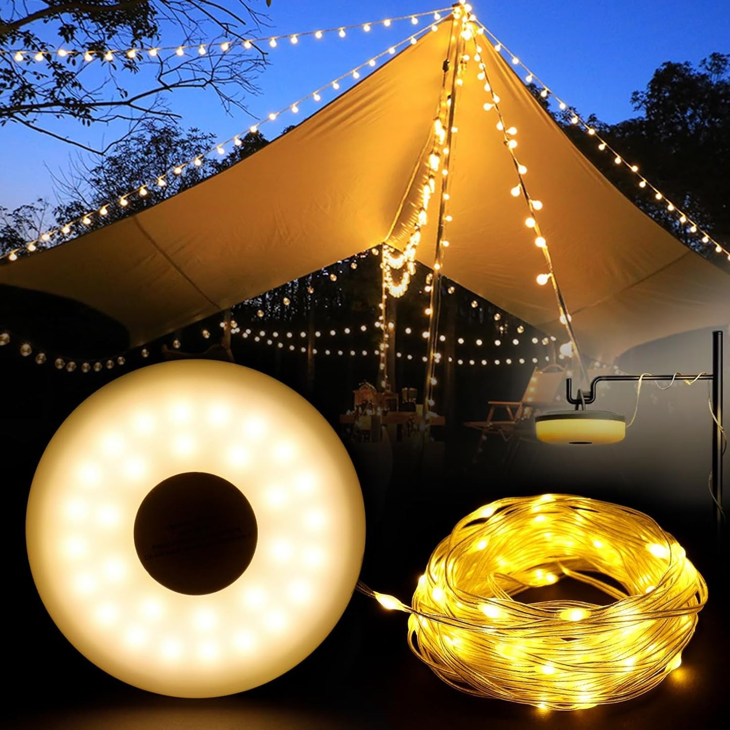 🥳 2026 HOT SALE 🥳 💕 50% OFF! Waterproof Portable Camping Light – Stay Bright During Camping, Power Outages & Outdoor Nights (Offer)
