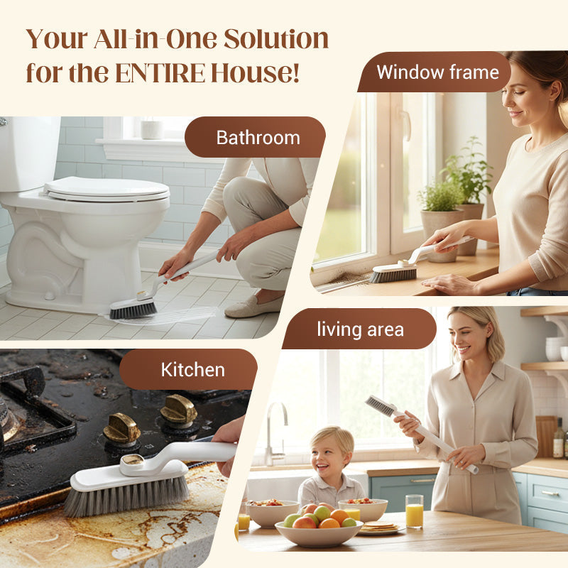 🔥LAST DAY SALE-50% OFF🎁3-In-1 Multi-Function Rotating Crevice Cleaning Brush