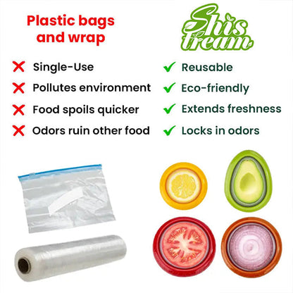Utilo™ 🍅 Silicone stretch pods 🥑 Keep Your Fruits & Veggies Fresh with These Stretch Pods! (Offer)