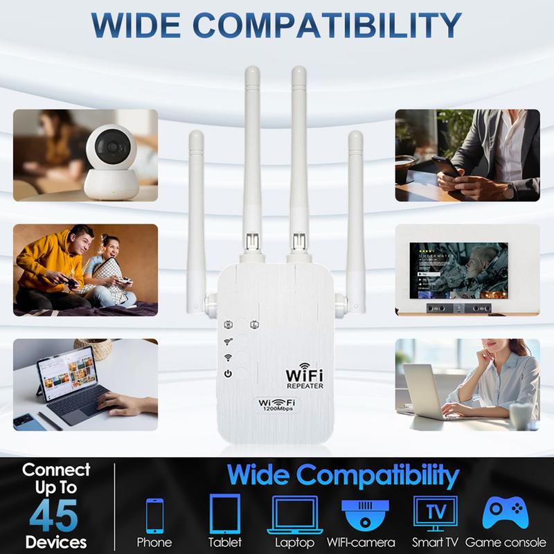 🥳2026 HOT SALE🥳💞50K+ SOLD!🚀📶 Dead Zones? Gone for Good! 1200Mbps WiFi Extender – Covers 10,000 sq.ft & 50 Devices. 🏡✨ (Offer)