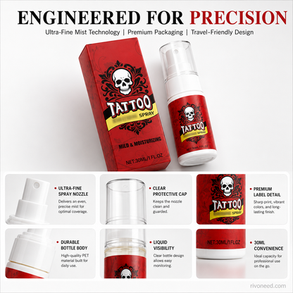 🎨 50% OFF | Tattoo Aftercare Moisturizing Spray 💧 Hydrating Mist for Vibrant & Healthy Ink (Offer)