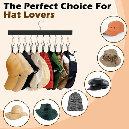 Wooden Hat Hanger Closet Organizer