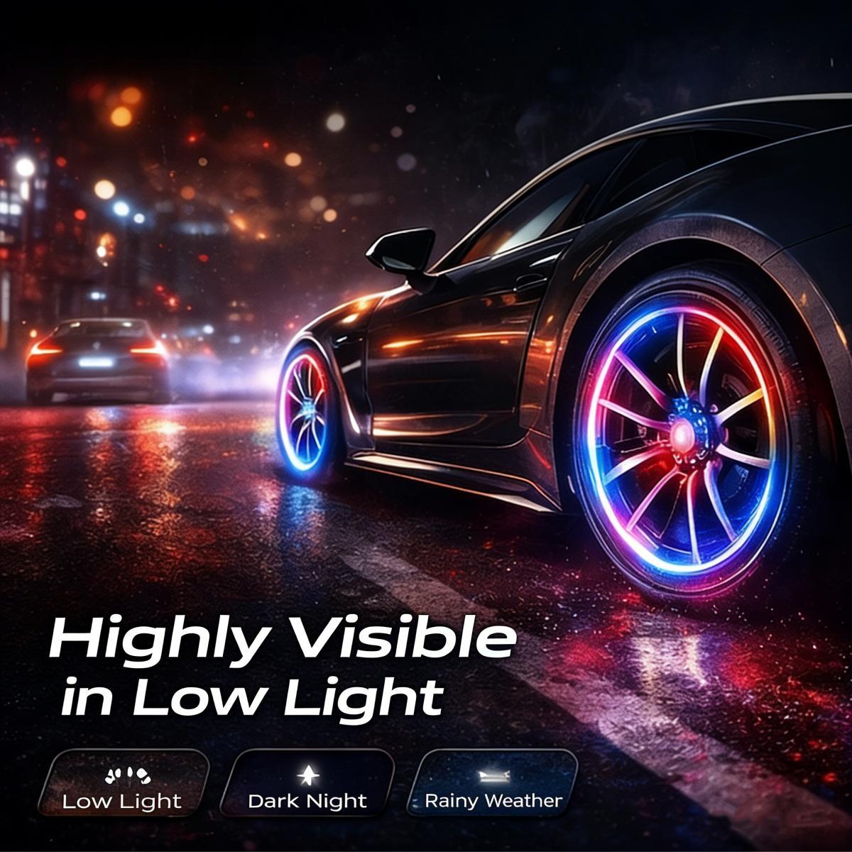 🥳2026 HOT SALE🥳 50% OFF! Motion-Activated LED Wheel Caps – Screw on & glow instantly! 🚗💨