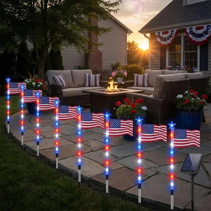 250th Anniversary Solar Flag Lights
