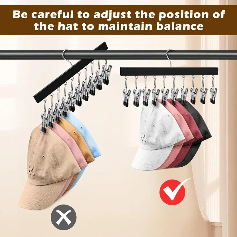 Wooden Hat Hanger Closet Organizer