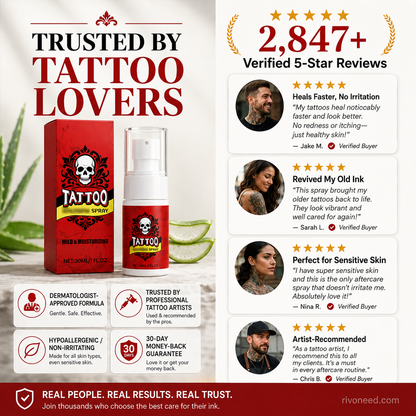 🎨 50% OFF | Tattoo Aftercare Moisturizing Spray 💧 Hydrating Mist for Vibrant & Healthy Ink (Offer)
