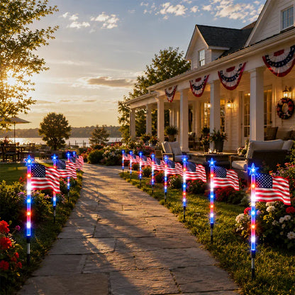 250th Anniversary Solar Flag Lights